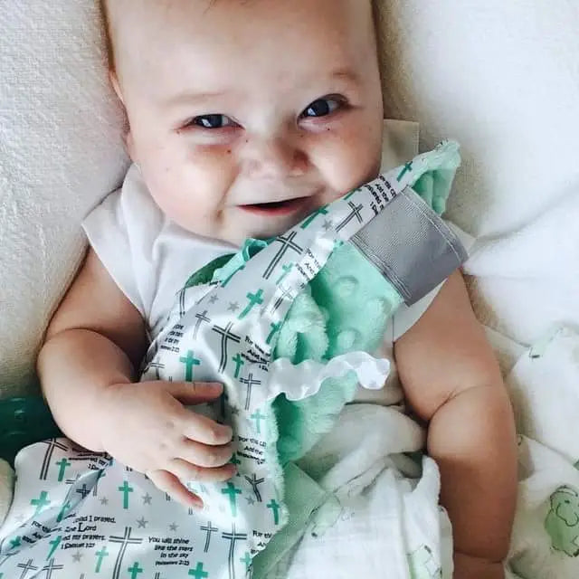 Baby Jack Prayer Church Baptism Baby Tag Keepsake Square 8"x8"