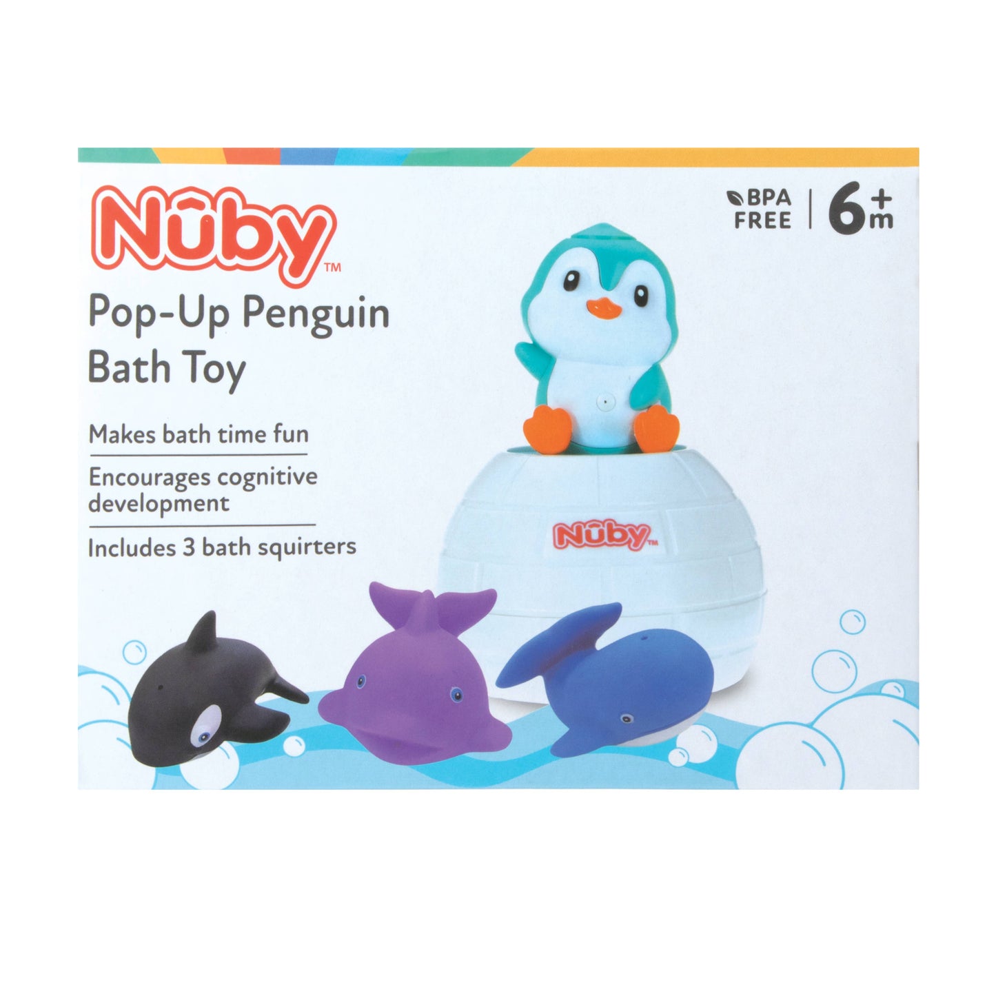 Penguin Bath Toys & 4 Squirters