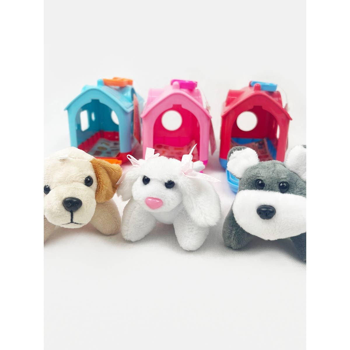 Plush Pet House With Pet Toy: MIX COLOR / ONE(6)