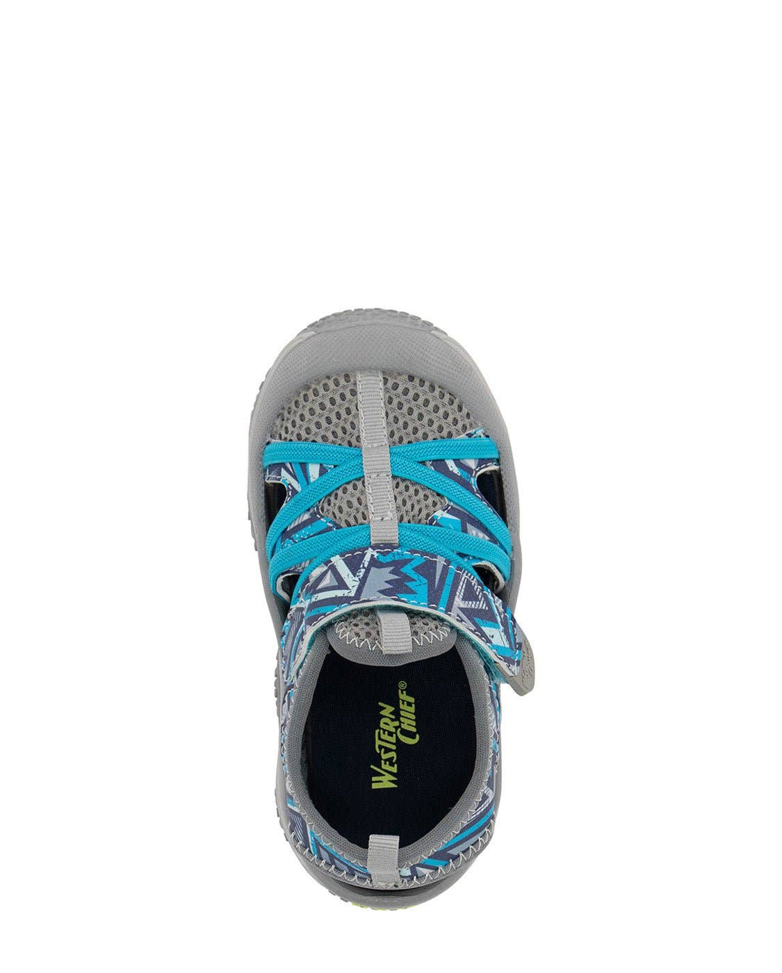 Western Chief Kids Shore Runner Sandal - Gray: Gray / 2 Little Kid