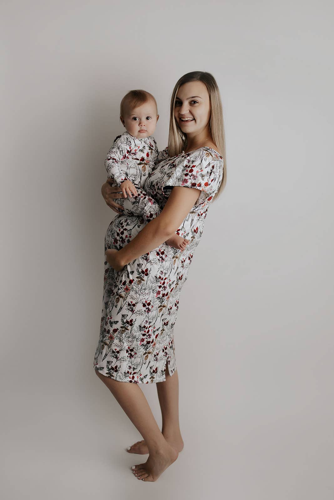 Three Little Tots -Floral Jammies Kids Pjs and Lougewear: 6-12 Months