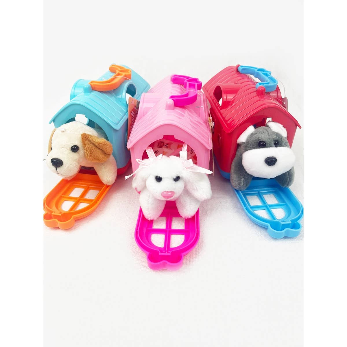 Plush Pet House With Pet Toy: MIX COLOR / ONE(6)
