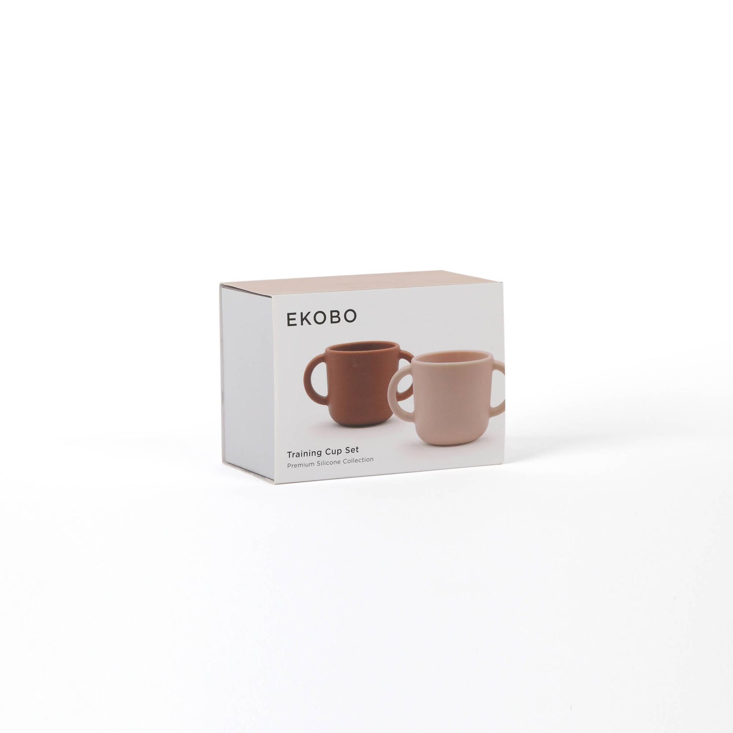 EKOBO Silicone Training Cup Set - Blush / Terracotta