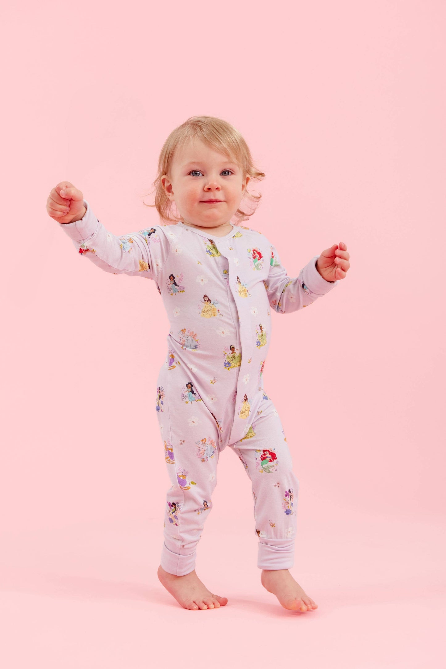 DISNEY PRINCESS CONVERTIBLE COVERALL: 530 / 6-9M