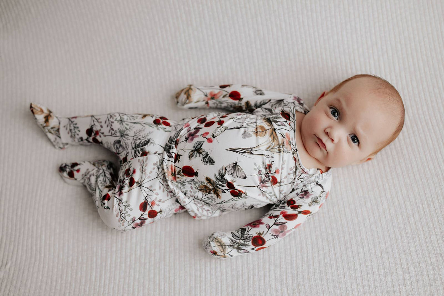 Three Little Tots -Floral Jammies Kids Pjs and Lougewear: 6-12 Months