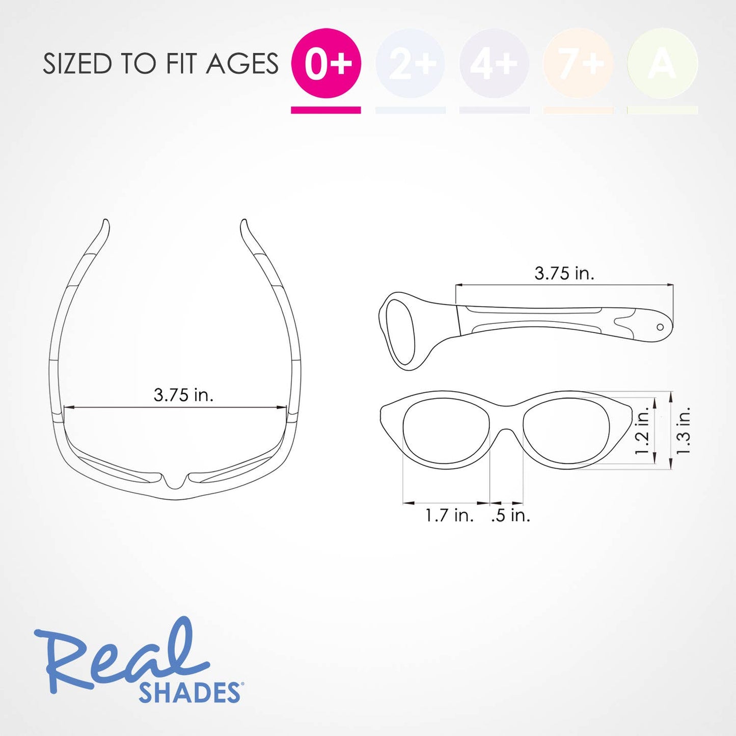 Explorer Flexible Frame Sunglasses For Babies 0+: Navy/Orange