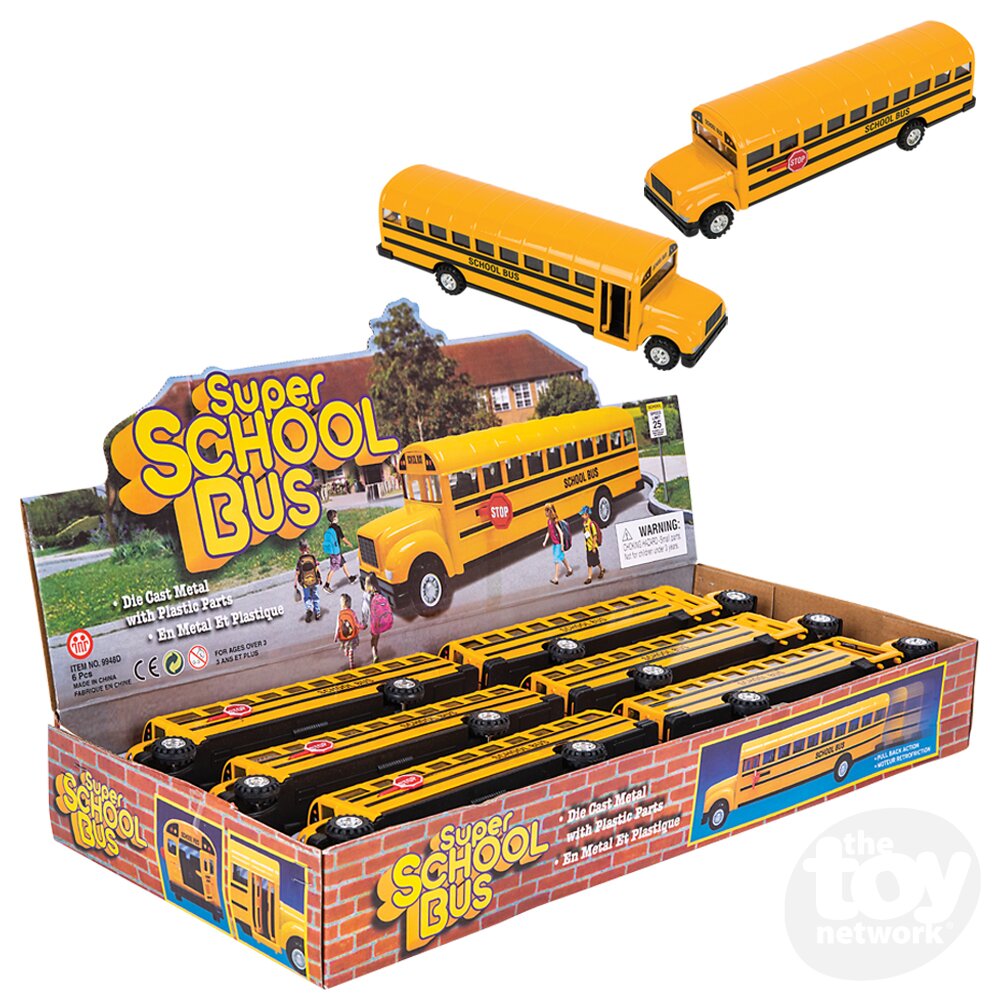 8.5" DIECAST PULL BACK SCHOOL BUS (Copy)