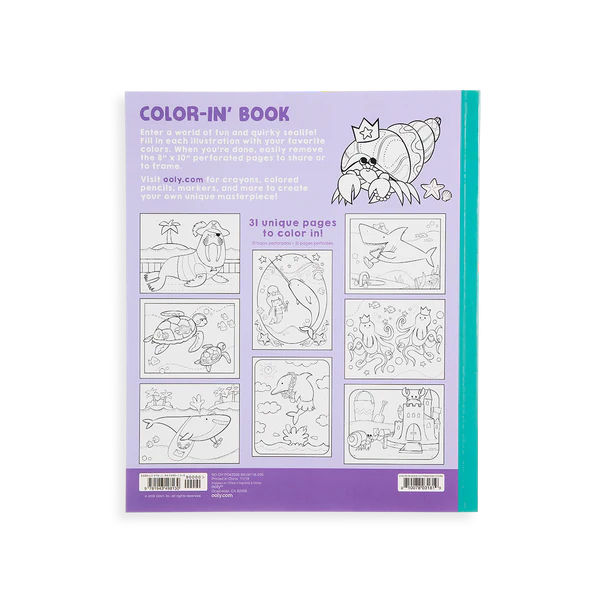 Ooly Color-in' Book: Outrageous Ocean