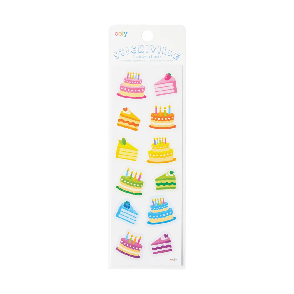 Stickiville Birthday Cakes Stickers