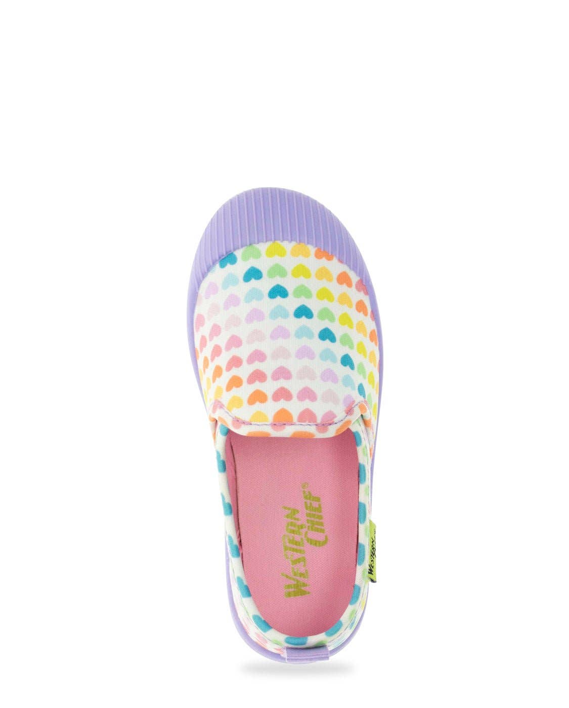 Western Chief Kids Puddle Hearts Slip On - Cream: Cream / 4 Youth