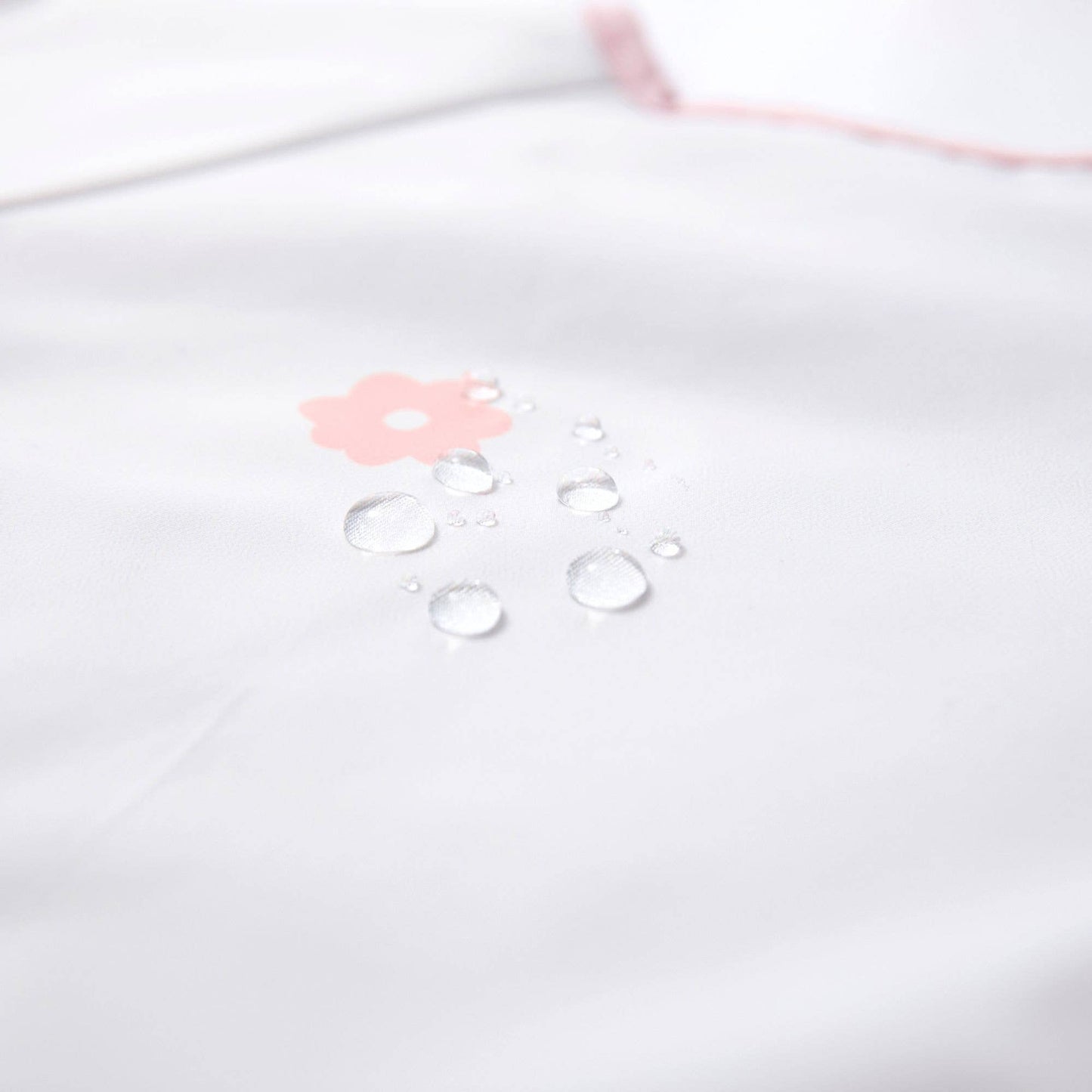Ali & Oli Smock Bib for Baby & Toddler Short Sleeve (Pink Flowers)