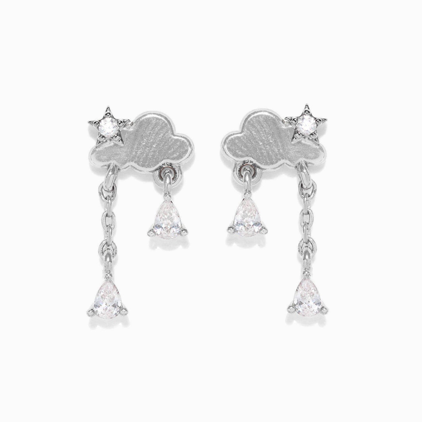 Raindrop Dangle Earrings: Gold
