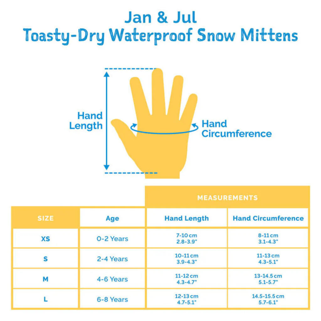Jan & Jul - Snow Mittens - Blue Dinosaur