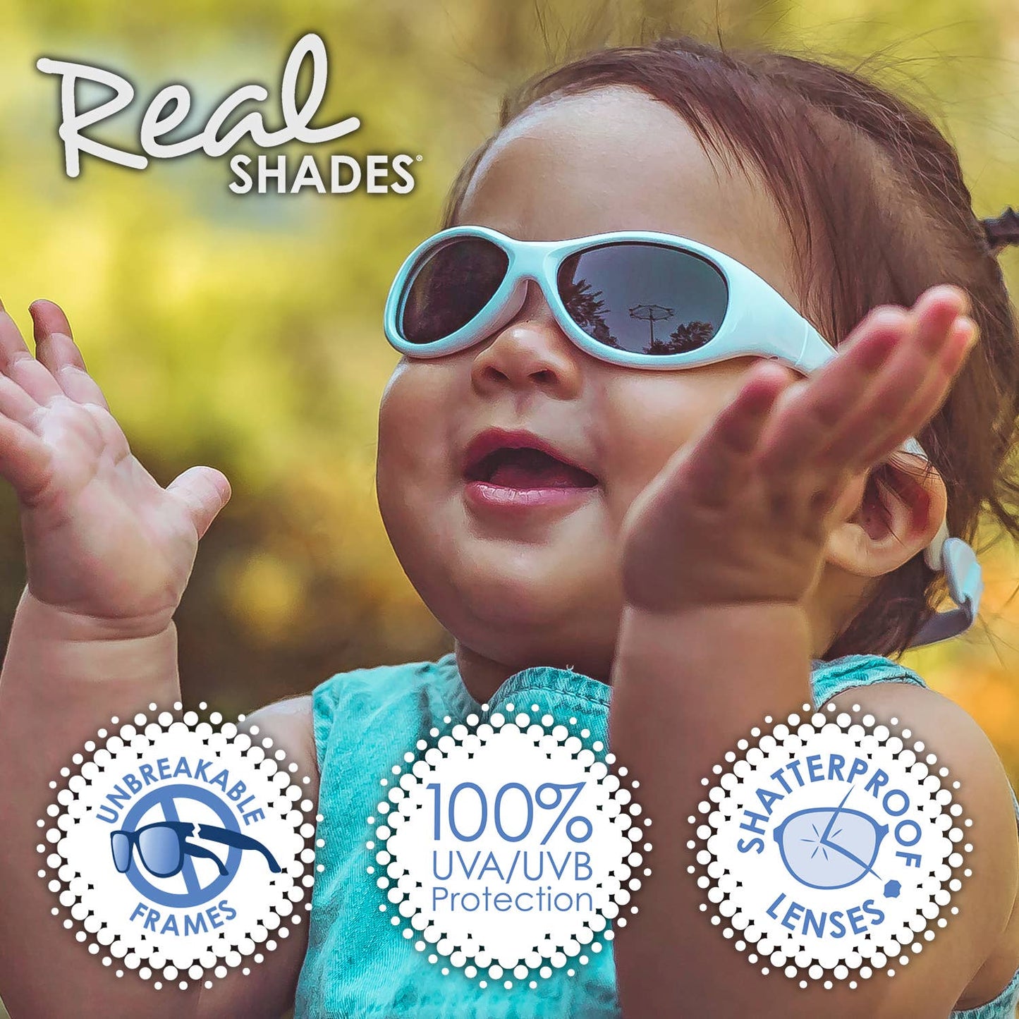 Explorer Flexible Frame Sunglasses For Babies 0+: Navy/Orange