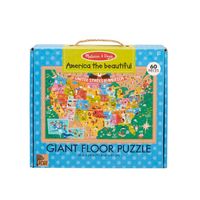 Melissa & Doug Race Track Floor Puzzle & Play Set