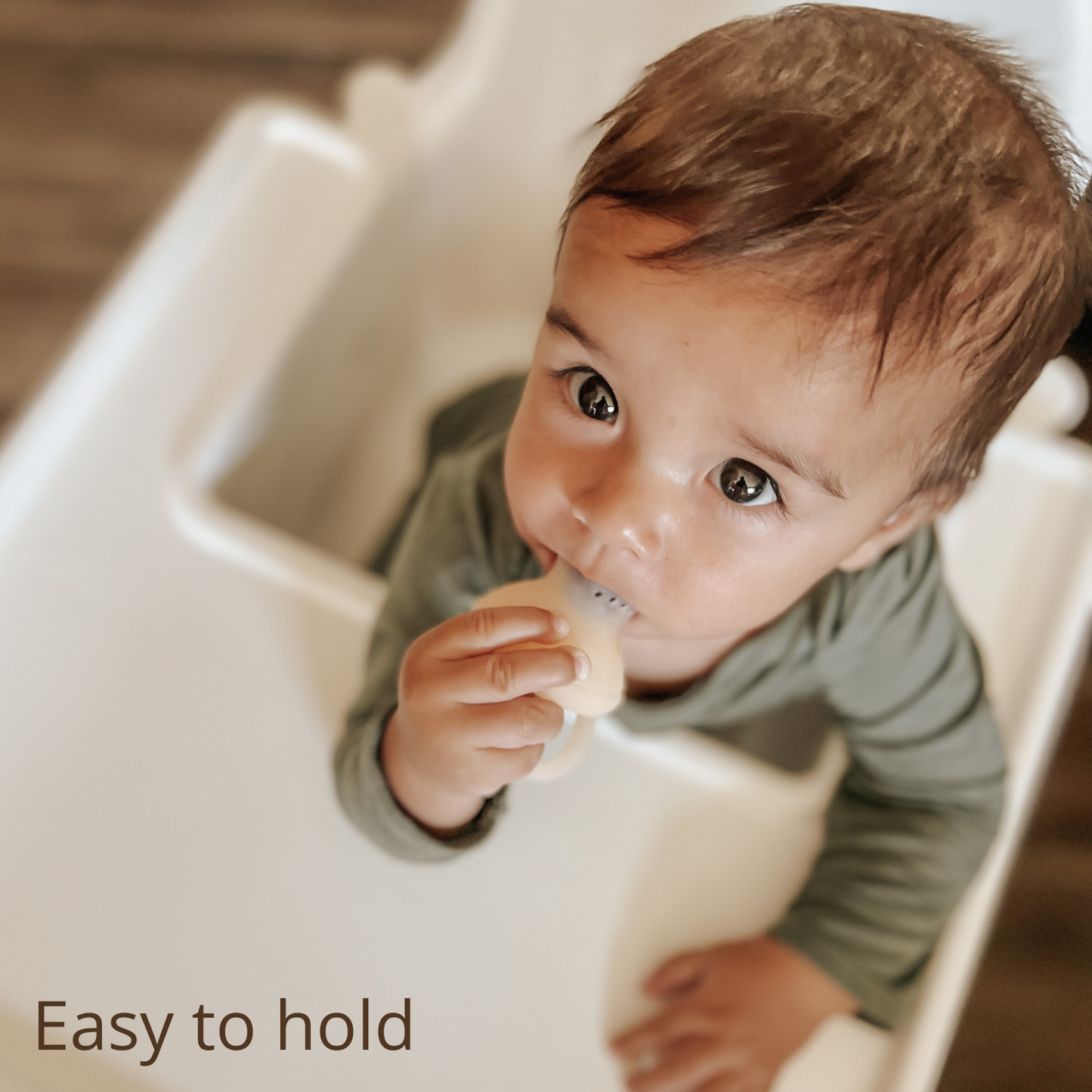 Ali & Oli Silicone Food & Fruit Feeder set of 2 sizes Oat & Coco