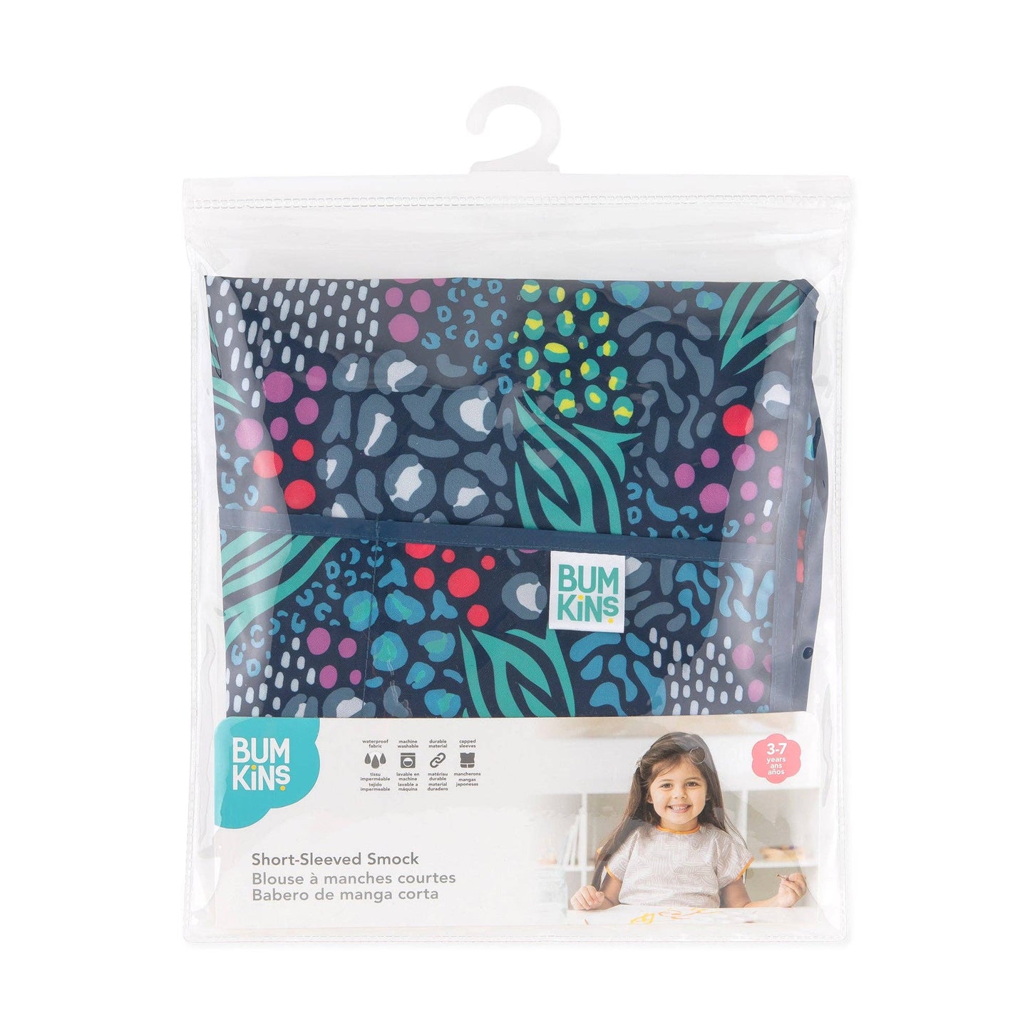 Short-Sleeved Smock: Animal Prints