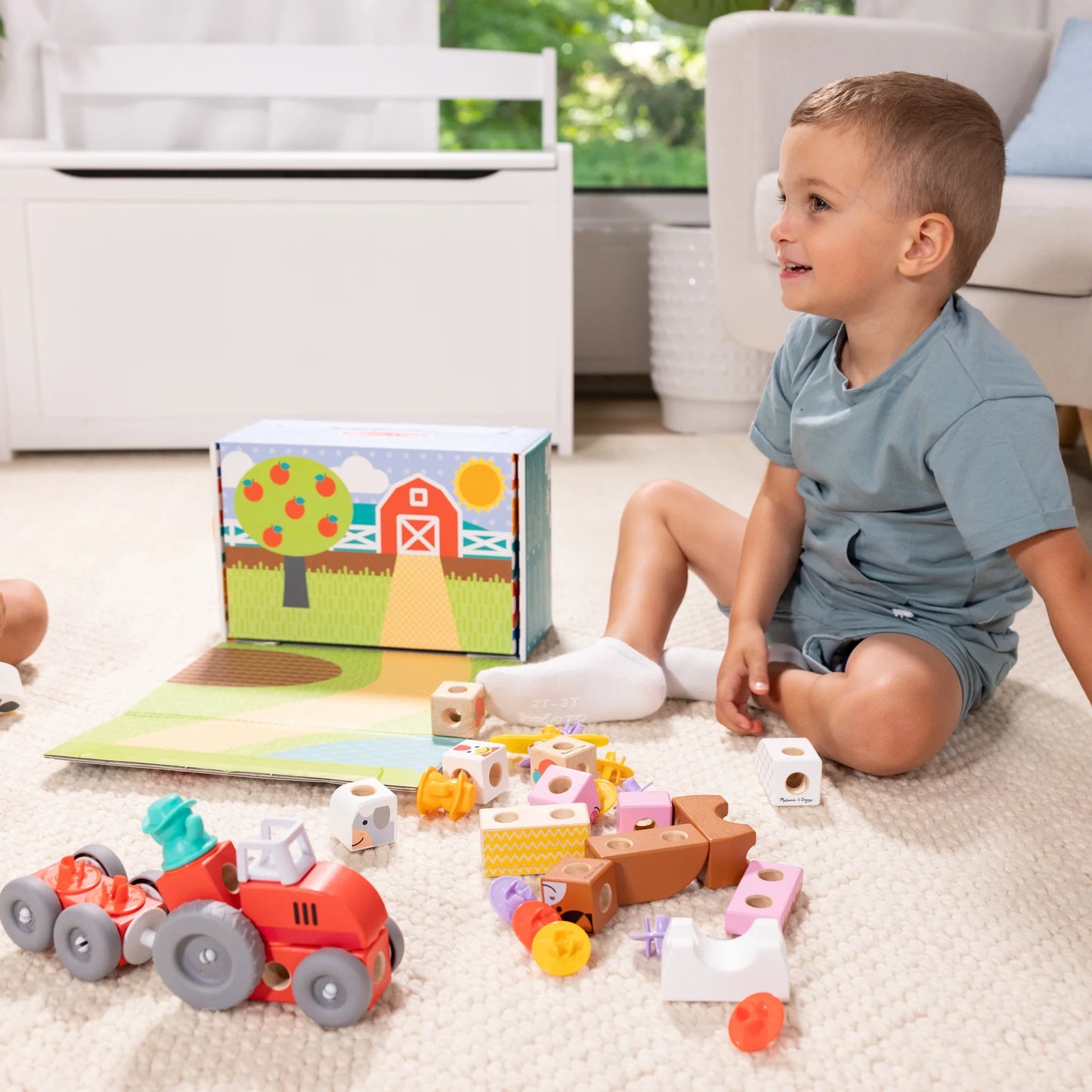 Melissa & Doug Blockables Farm Play Set