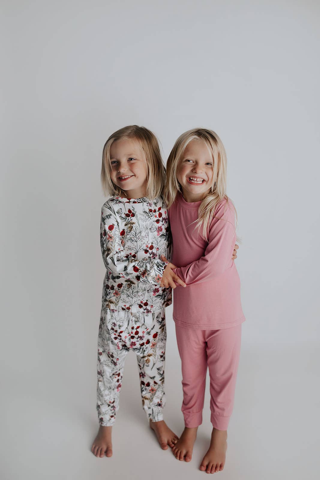 Three Little Tots -Floral Jammies Kids Pjs and Lougewear: 6-12 Months