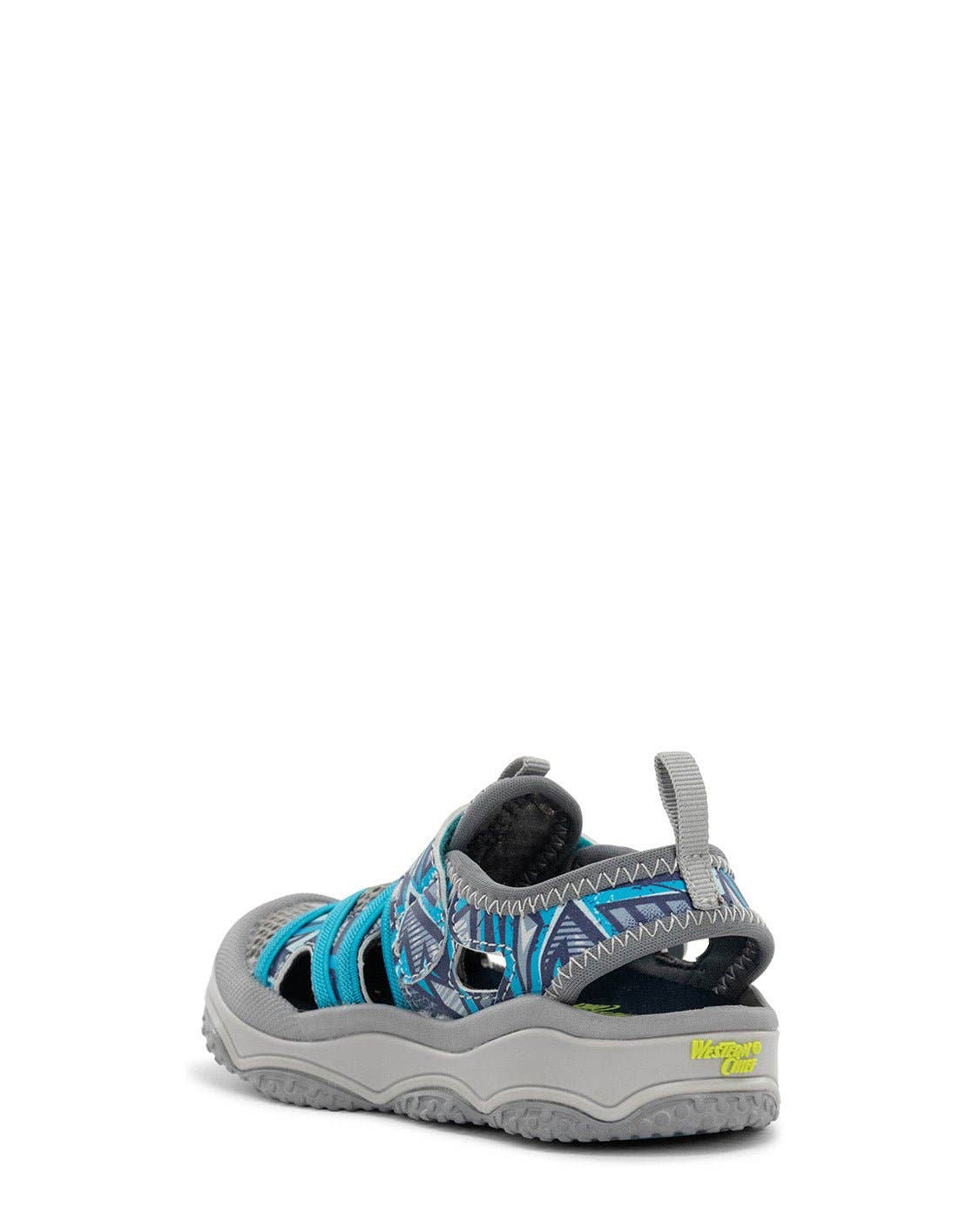 Western Chief Kids Shore Runner Sandal - Gray: Gray / 2 Little Kid