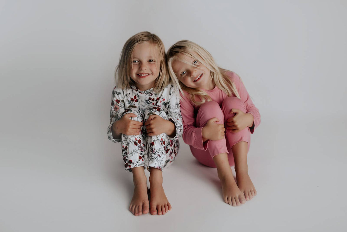 Three Little Tots -Floral Jammies Kids Pjs and Lougewear: 6-12 Months