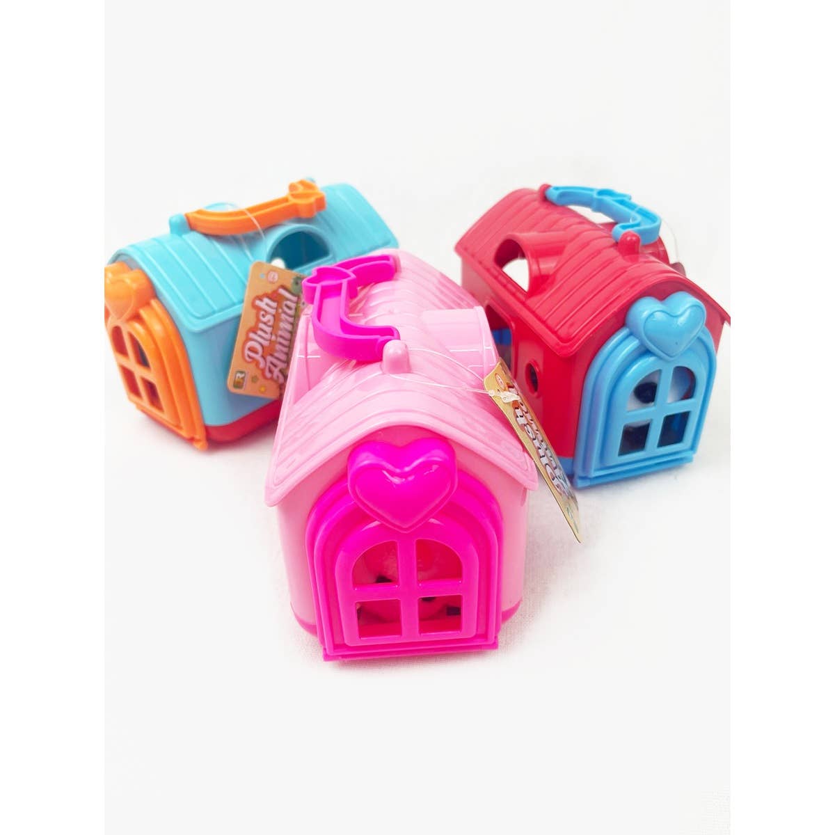 Plush Pet House With Pet Toy: MIX COLOR / ONE(6)