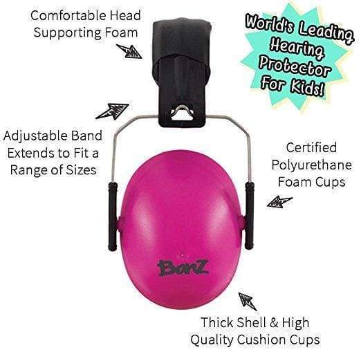 BANZ Kids Earmuffs - Solids: Tangerine
