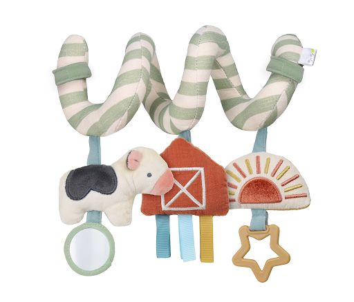 Itzy Ritzy - Bitzy Spiral Car Seat Activity Toy: High Contrast