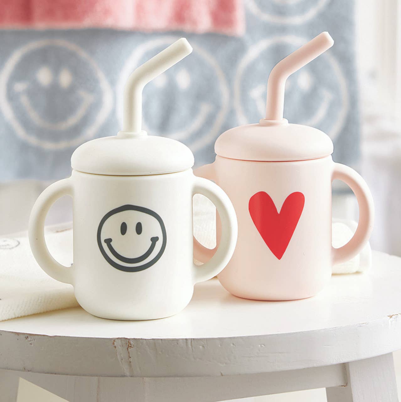 Sippy Cup - Heart: Silicone / 5.5" H