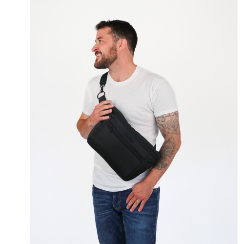 Ritzy Pack Fanny Pack & Crossbody Diaper Bag: Coffee & Cream