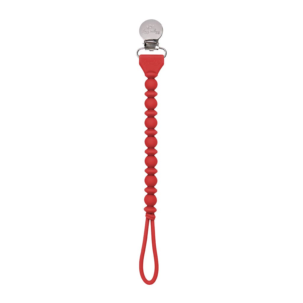 Sweetie Strap™ Pacifier Clips: Hazelnut Beaded