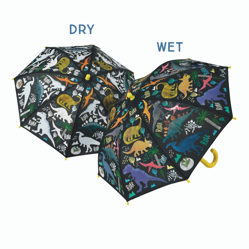 Dino Transparent Colour Changing Umbrella
