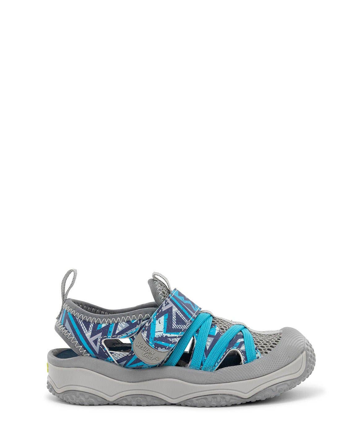 Western Chief Kids Shore Runner Sandal - Gray: Gray / 2 Little Kid