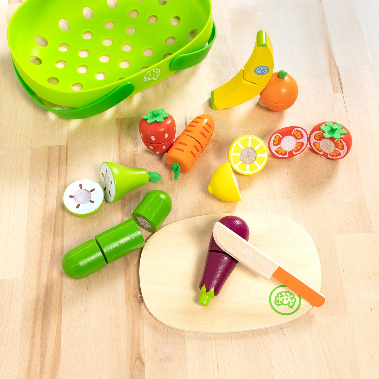 Fat Brain Pretendables Fruit & Veggie Basket
