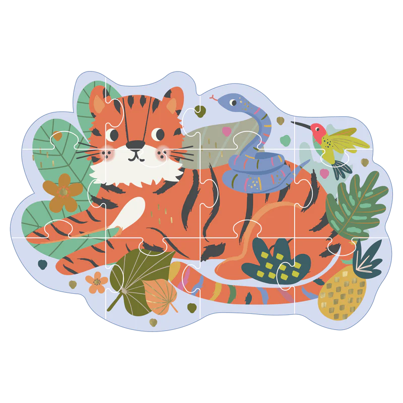 Jungle Shaped Jigsaw Puzzle 12pc