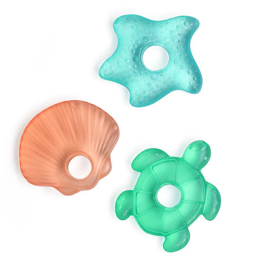 *NEW OPTION* Cutie Coolers™ Water Filled Teethers (3-pack): Seaside