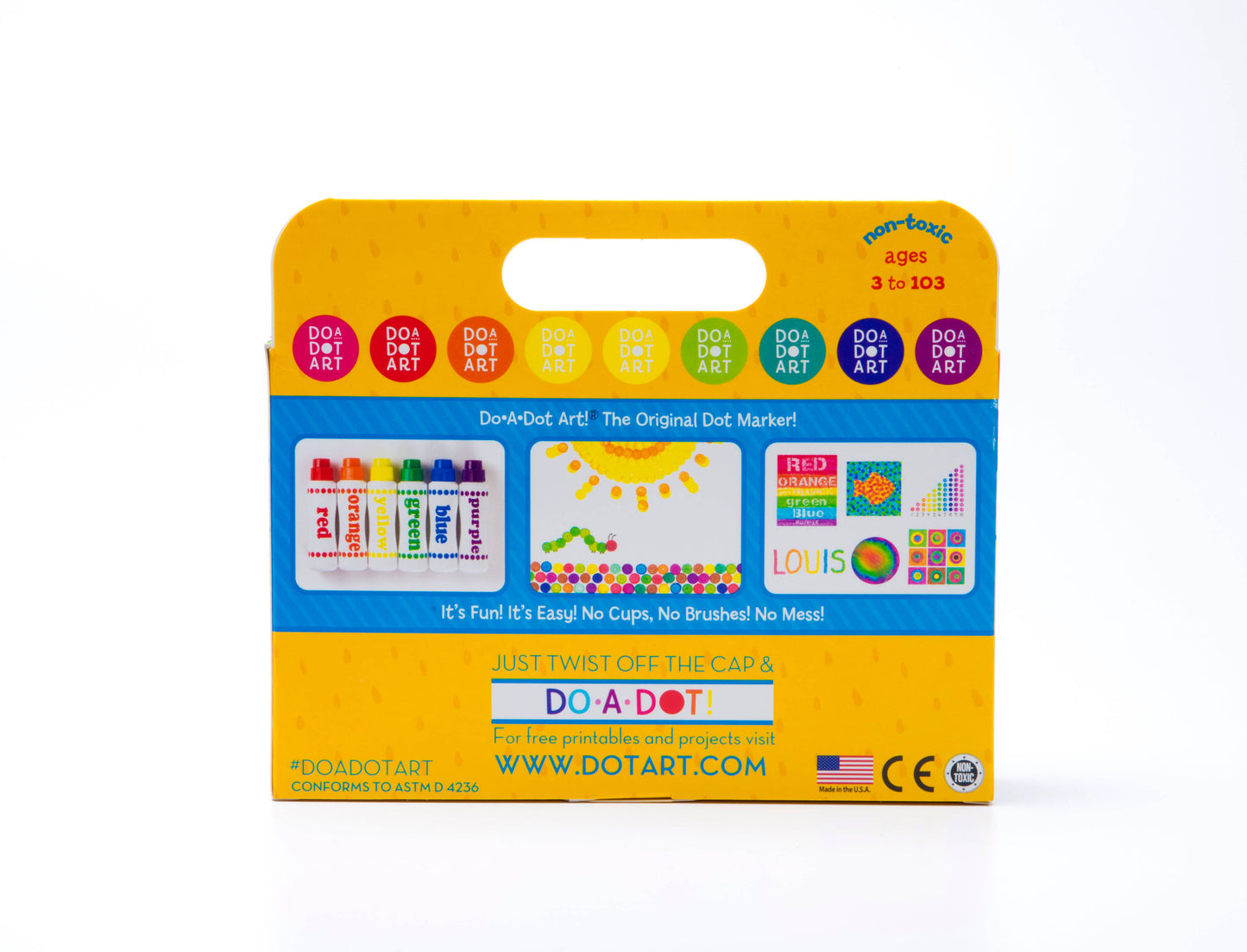 Do A Dot Art! Rainbow Dot Markers – Made in USA - Set of 6