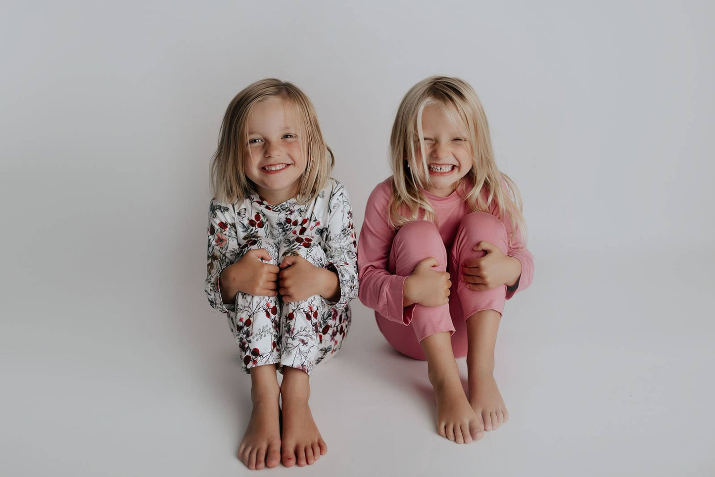 Three Little Tots -Floral Jammies Kids Pjs and Lougewear: 6-12 Months