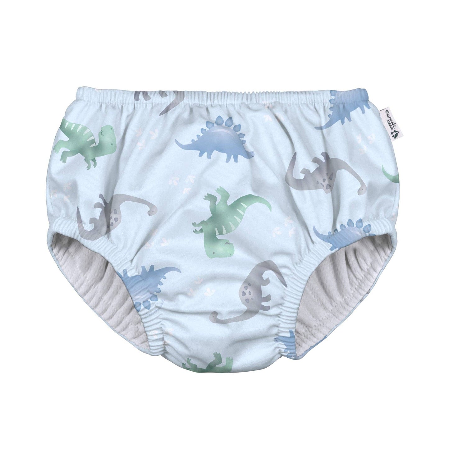 Eco Pull-up Swim Diaper | 2024 Prints: Light Blue Dinos / 24m
