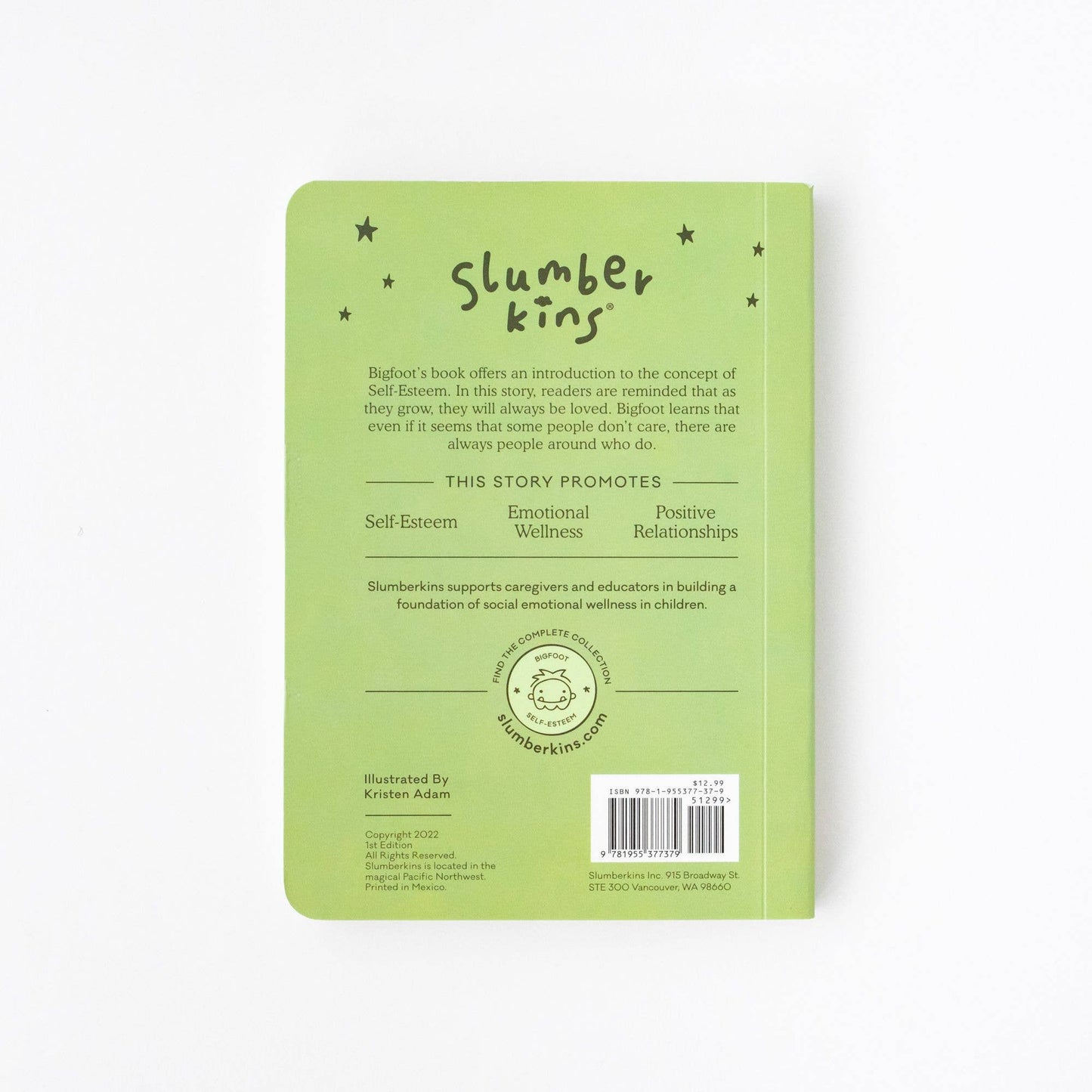 Bigfoot, You Are Lovable: An Intro to Self Esteem Book by Slumberkins
