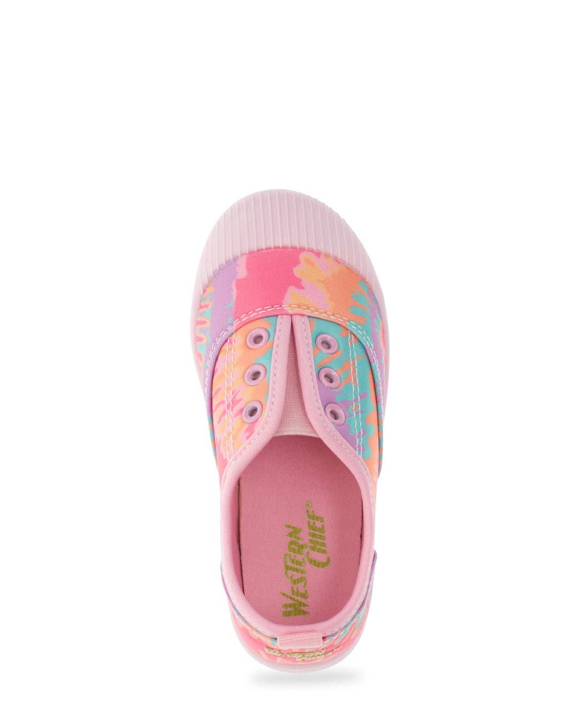 Western Chief Kids Jetty Tie Dye Slip On - Pink: Pink / 2 Little Kid