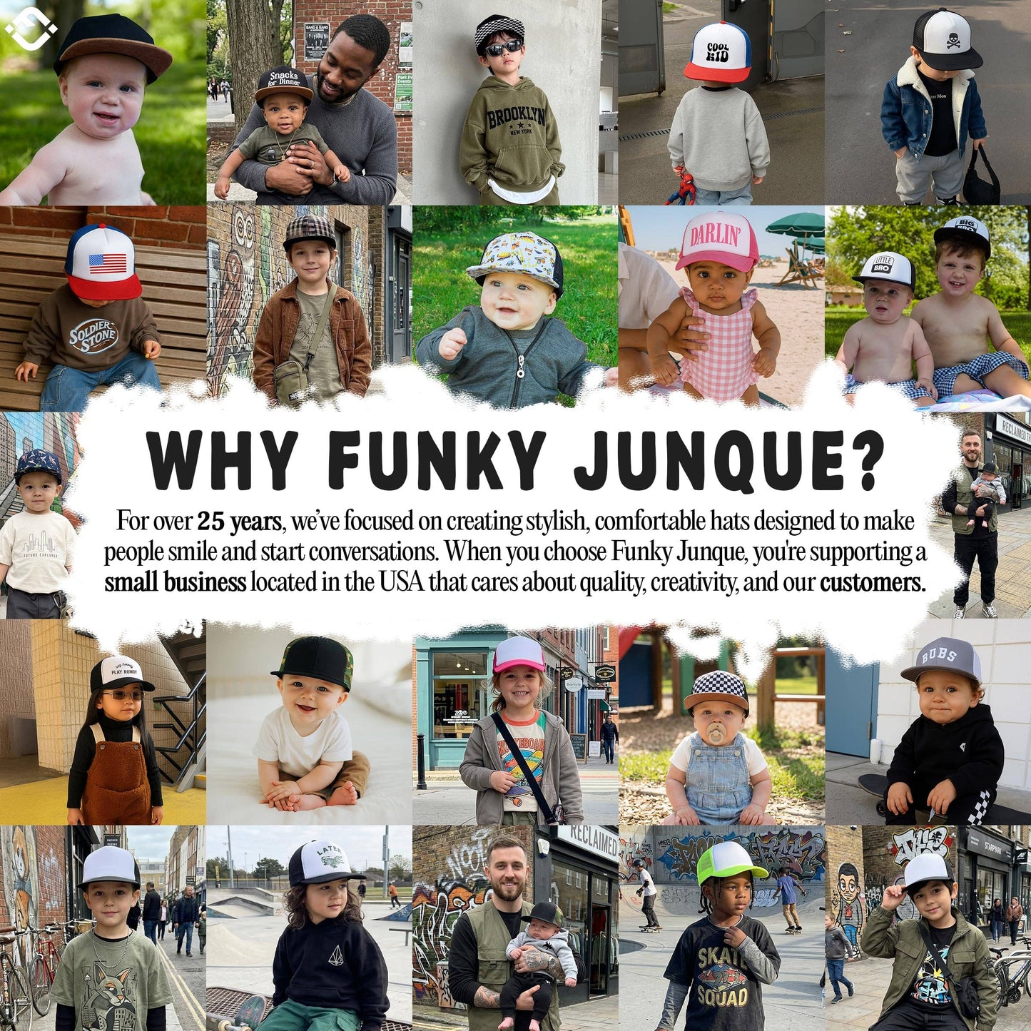Kid's Trucker Hat: Easy Tiger - Beige/Brown: Medium/Large (2-9 Years)