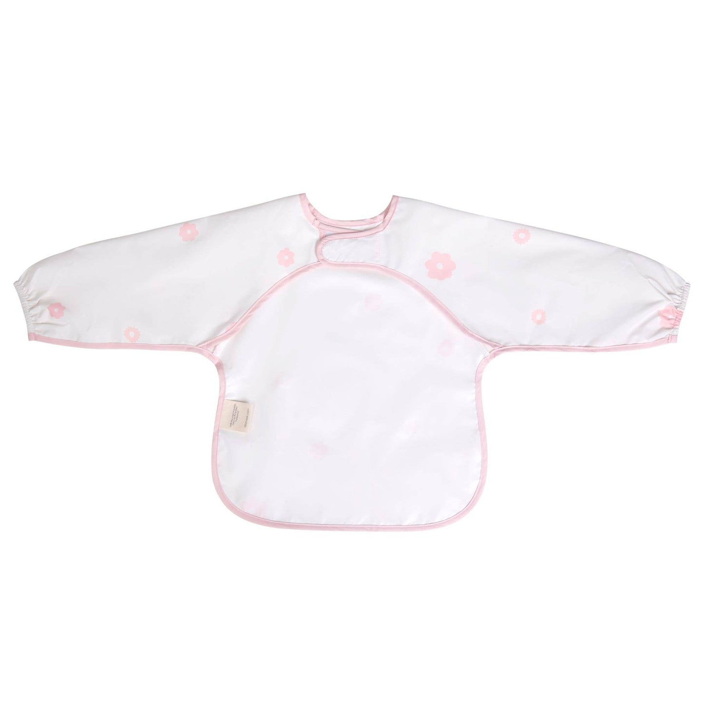 Ali & Oli Smock Bib for Baby & Toddler Long Sleeve (Pink Flowers)
