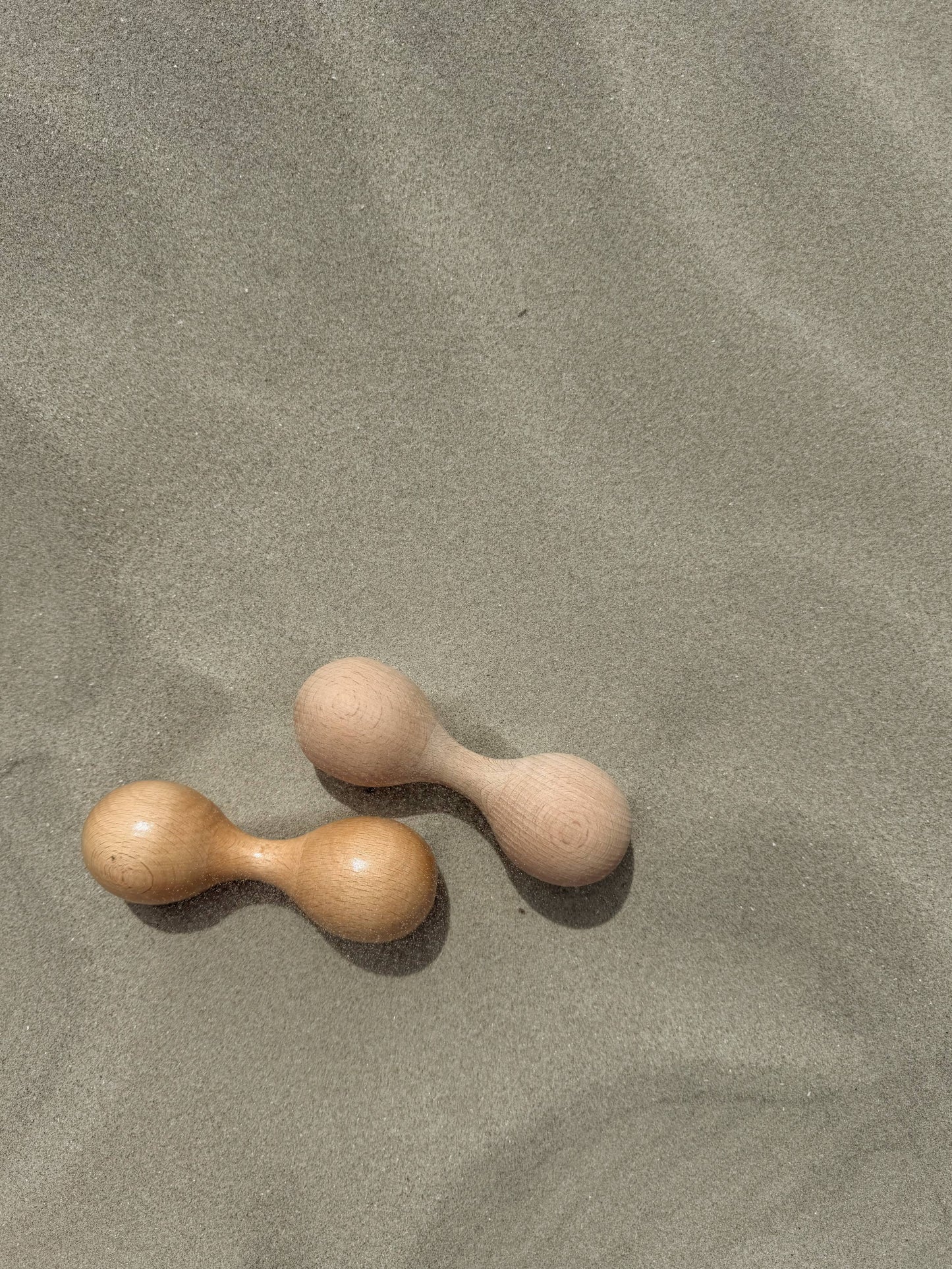 Unfinised Wooden Double Maracas Baby Maracas with No Finish