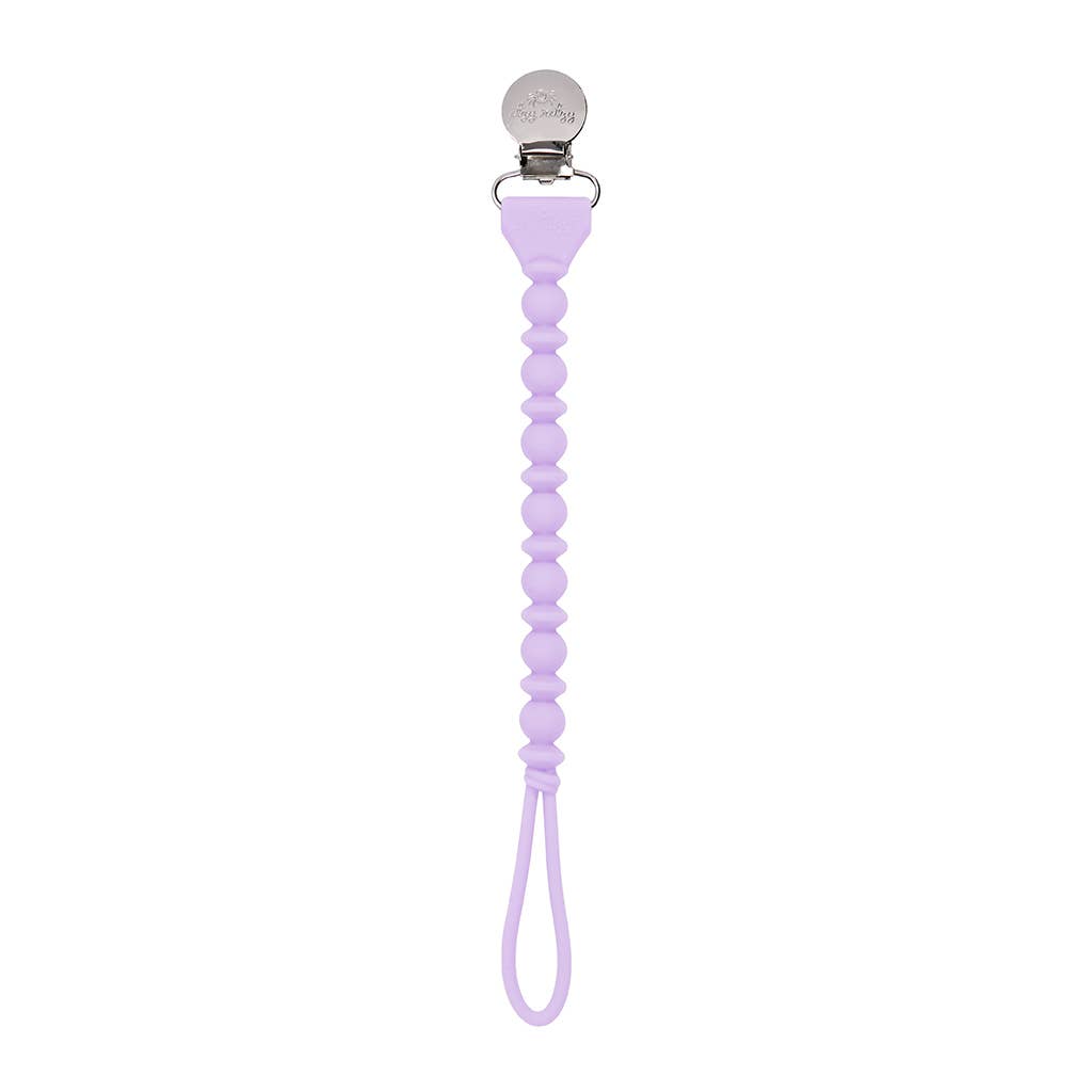 Sweetie Strap™ Pacifier Clips: Hazelnut Beaded