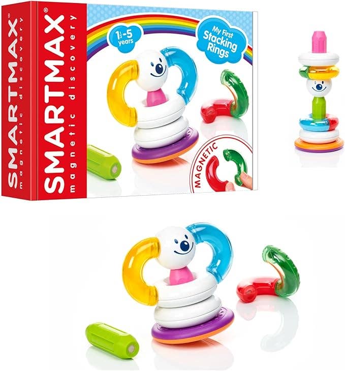 SMARTMAX My First Stacking Rings Magnetic Building Toy