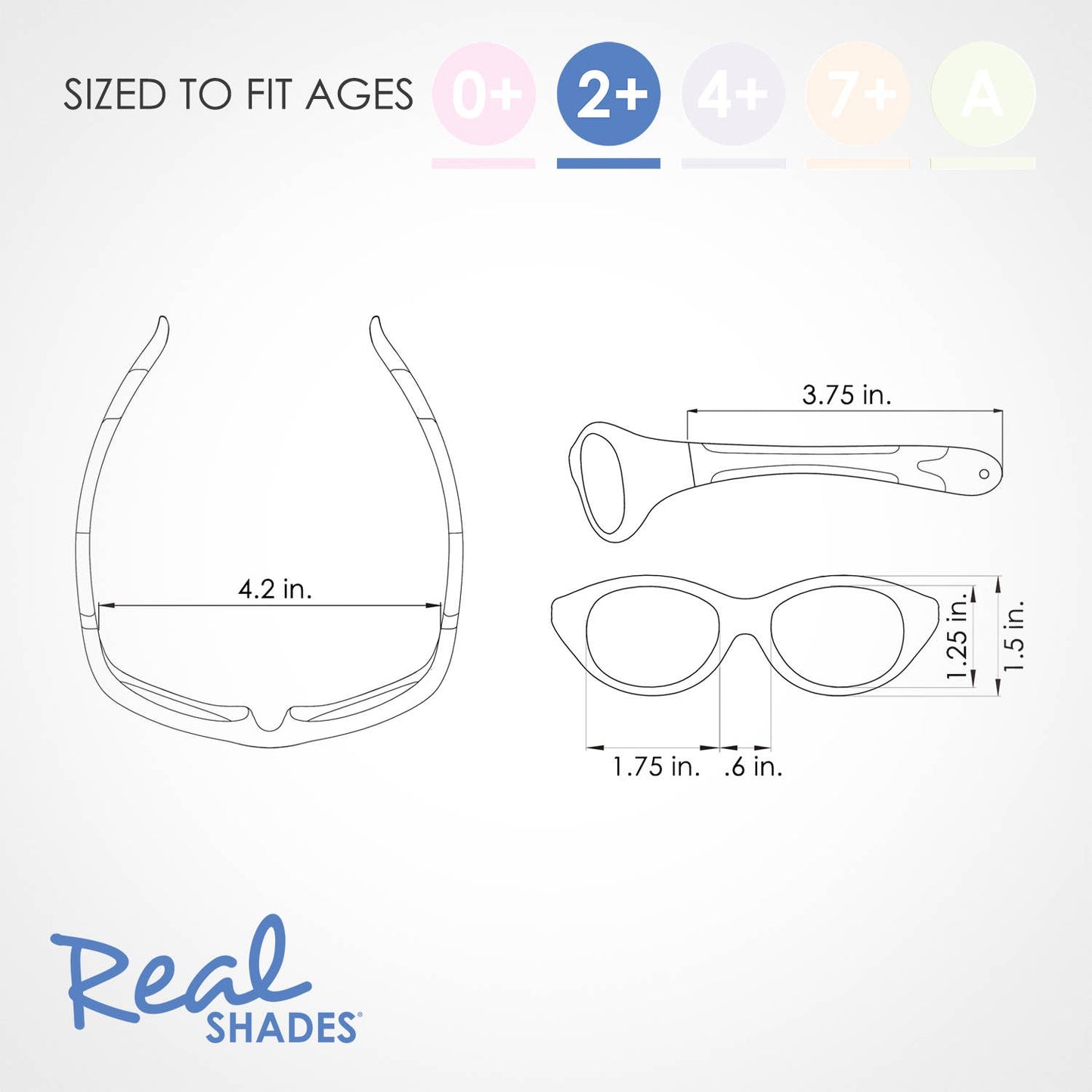Explorer Flexible Frame Sunglasses for Toddlers 2+: Navy/Orange