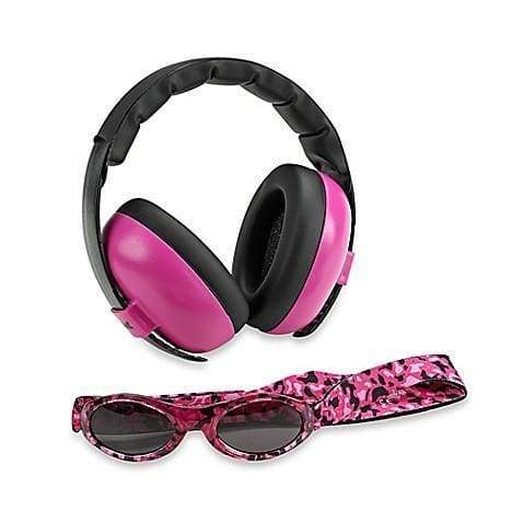 Baby Earmuffs & Sunglasses Combo Set: Tangerine