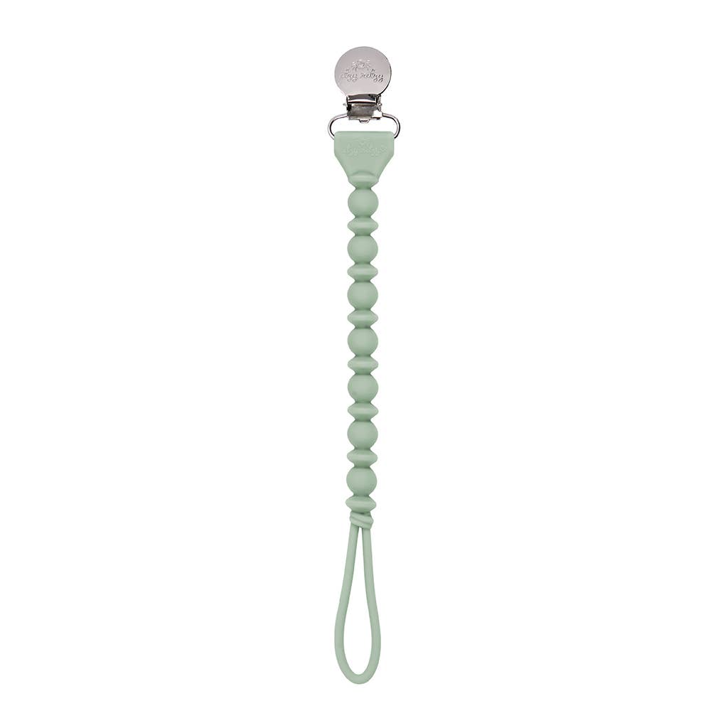 Sweetie Strap™ Pacifier Clips: Hazelnut Beaded