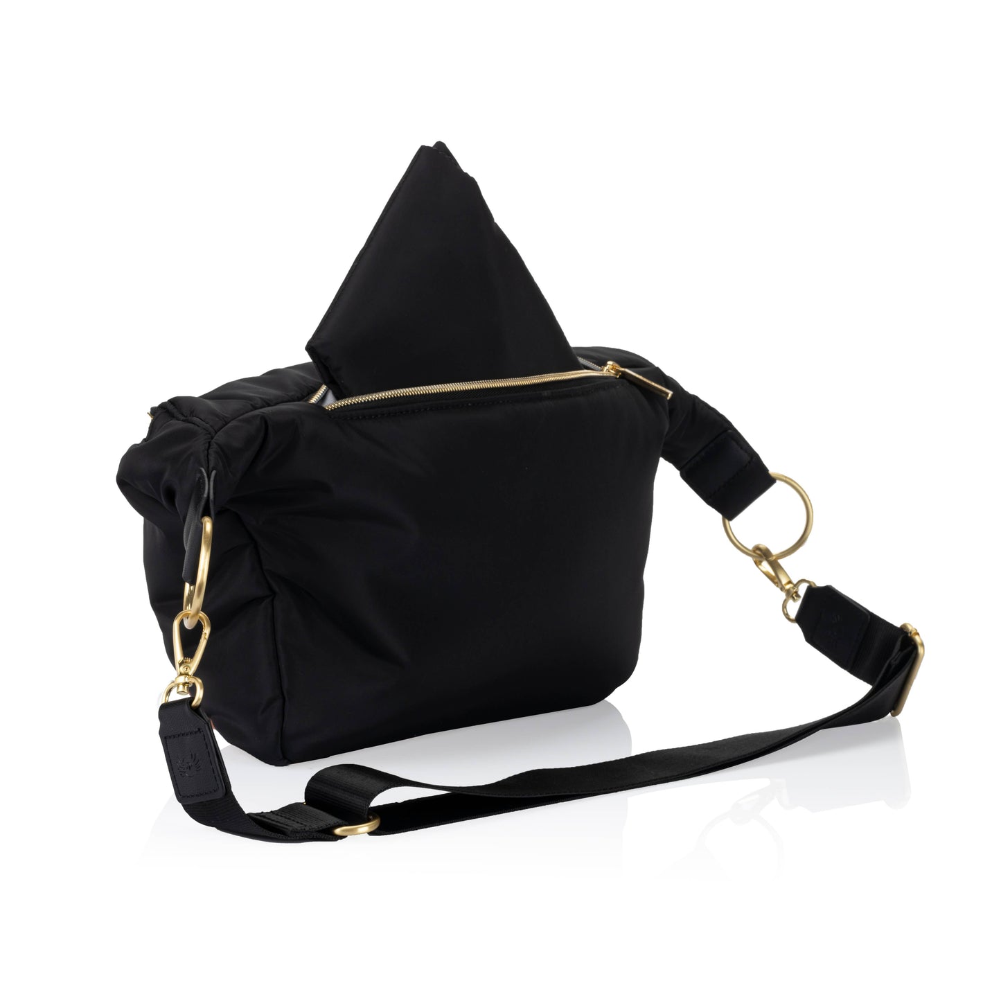 Ritzy Pack Fanny Pack & Crossbody Diaper Bag: Coffee & Cream